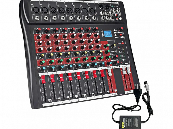 MESA VEDO 8 CANAIS EF/EQ VDA208L - BLUETOOTH