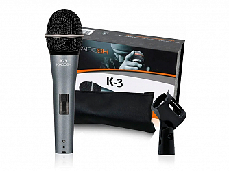 MICROFONE KADOSH K 3 C/ CHAVE LIGA/DESLIGA