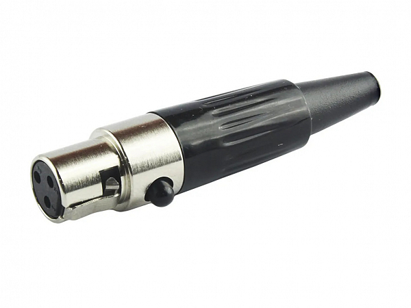 PLUG ALLCOM MINI XLR FEMEA 3 PINOS