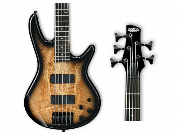BAIXO IBANEZ 5C ATIVO GSR 205SM NGT NATURAL GRAY BURST
