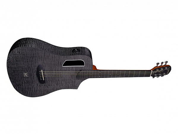 VIOLAO TAGIMA AÇO ELETRICO MINI SMART LUMI-X 36 BKF BLACK C/ CAPA -  MOBILE APP