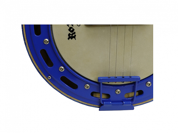 BANJO ROZINI COLOR LUXO RJ13 ELETRICO BRANCO E AZUL TURQUESA